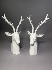 Geometric Deer Stag Head Metal