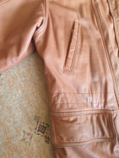 Gents XL Tan Leather Jacket 