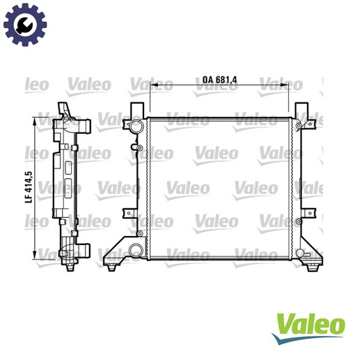 Radiator engine cooling - cooling, 731605