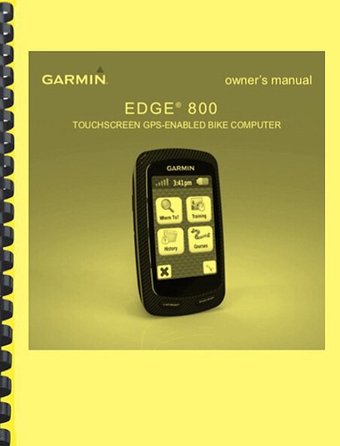 Garmin edge 800 gps owner - garmin,