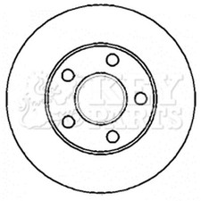 2x Brake Discs Vented For Ford