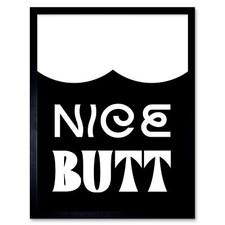 Bathroom Wall Art Nice Butt