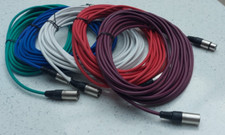 5 x XLR Mic Cables 10 metres