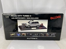 Autoart 1/18 Honda City Turbo II With Motocompo / Iron BullDog And Acrylic Case