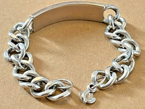 925 sterling silver - silver, curb