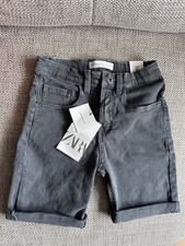 Zara Boys Black Denim Shorts