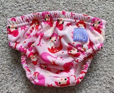 Baby Girl Pink Mermaid, Bambino Mio, Reusable Swim Nappy - Size Small 0-6 Months