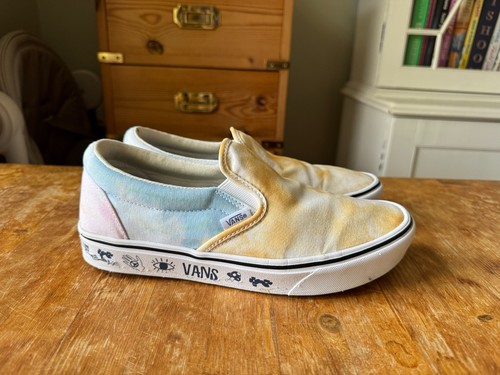 Womens vans tie - tie-dye, slip