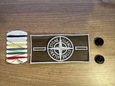 Stone Island  White Mesh badge + 2 buttons Uk Stock, sent by roayl mail 48