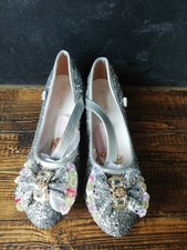 LiUiMiY Girls Princess Shoes Glitter Sequin Party Wedding size 11.5
