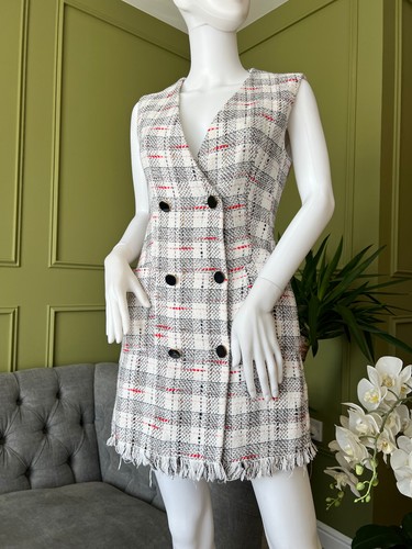 Zara blazer tweed dress size - zara,
