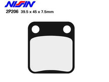 2 rear brake pads Nissin 2P206SS PGO 150 Bugrider 05-