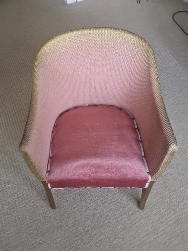 Vintage lloyd loom pink gold - pink,