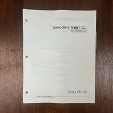 VINTAGE SOUNDCRAFT SPIRIT LIVE