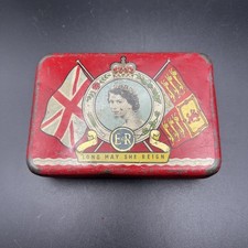 Vintage Oxo Tin 1953 Queen