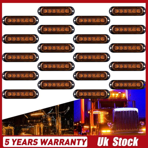 Amber led side marker - 6-led,