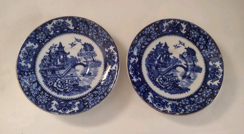 Vintage olde alton ware - ware, willow