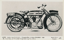 Old Antique Postcard TRIUMPH