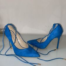 Koi Couture Blue Gladiator Style Stiletto Court Shoes Size 6