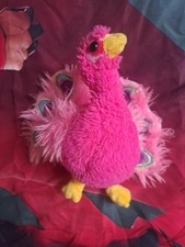 Cute Pink Peacock Soft Toy