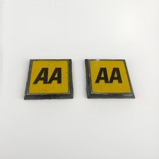 VINTAGE Square AA Car Badges