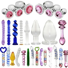 Crystal Glass Dildo Curved