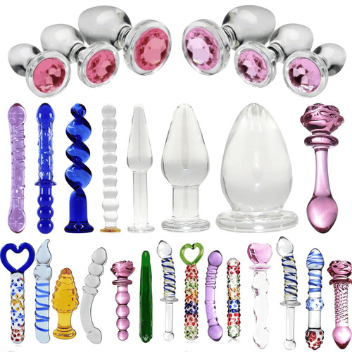 Crystal glass dildo - crystal,