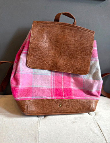 Joules pink tartan fabric - joules,