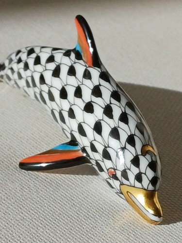 Herend hungary small dolphin - herend,