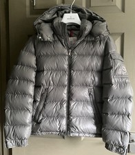 Moncler Maya coat boys grey down padded Puffer Jacket Age 12
