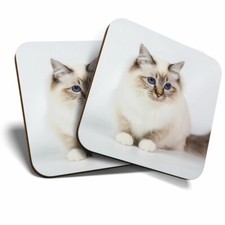 2 x Coasters - Sacred Birman