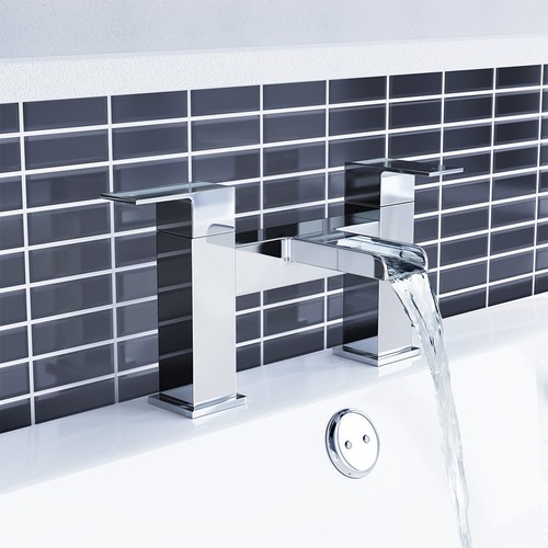 Waterfall bathroom taps chrome - taps,