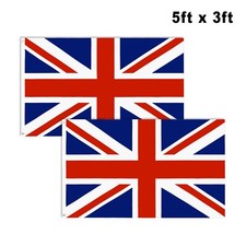 Union Jack Flag x2 - Brass