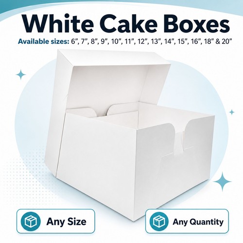 White cake boxes for - white,