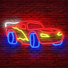 Car neon sign - neon, decor