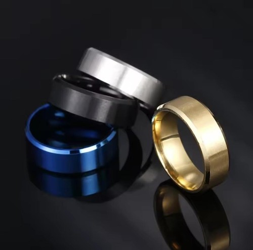 Mens stainless steel wedding - steel,