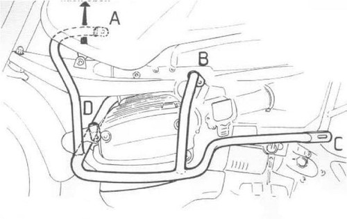 Engine guard black for - engine,