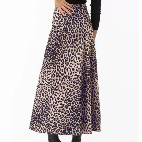 New womens leopard print maxi - leopard,