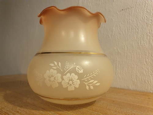 Frosted amber glass ceiling - amber,
