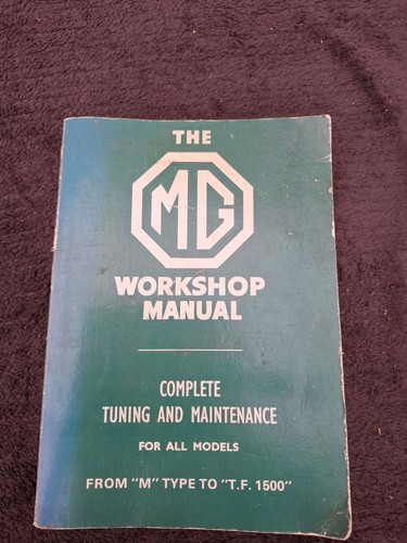 Workshop manual to tf - mg,