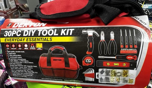 Dekton 30pc diy tool kit - dekton,