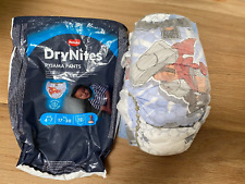 3 x Huggies DryNites Pyjama Pants Nappies Age 4-7 Years 17-30 Kg Marvel