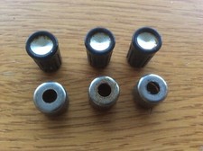 3x Tricity President Electric Cooker Oven Timer Knobs, Black & Silver