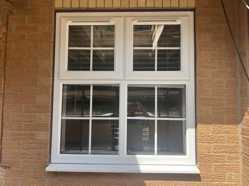 White upvc double glazed - white,