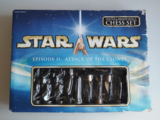 Star Wars Chess Set Attack Of The Clones Pewter and Bronze Effect Chess Set