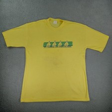 Vintage Thomas U.S. Virgin Islands T Shirt Men's Size XL Yellow Single Stitch