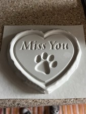  Mould  x 2 MISS YOU PAWPRINT