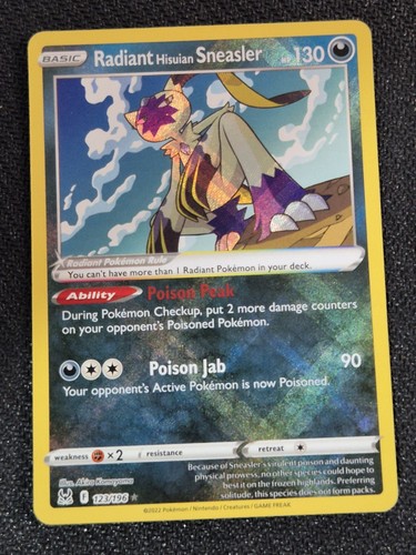 Pokémon tcg card - pokémon, radiant