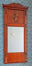 Original Large French Empire Antique Mahogany & Ormolu Wall Mirror VGC