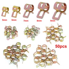 50PCS 6 Sizes Spring Clip Fuel